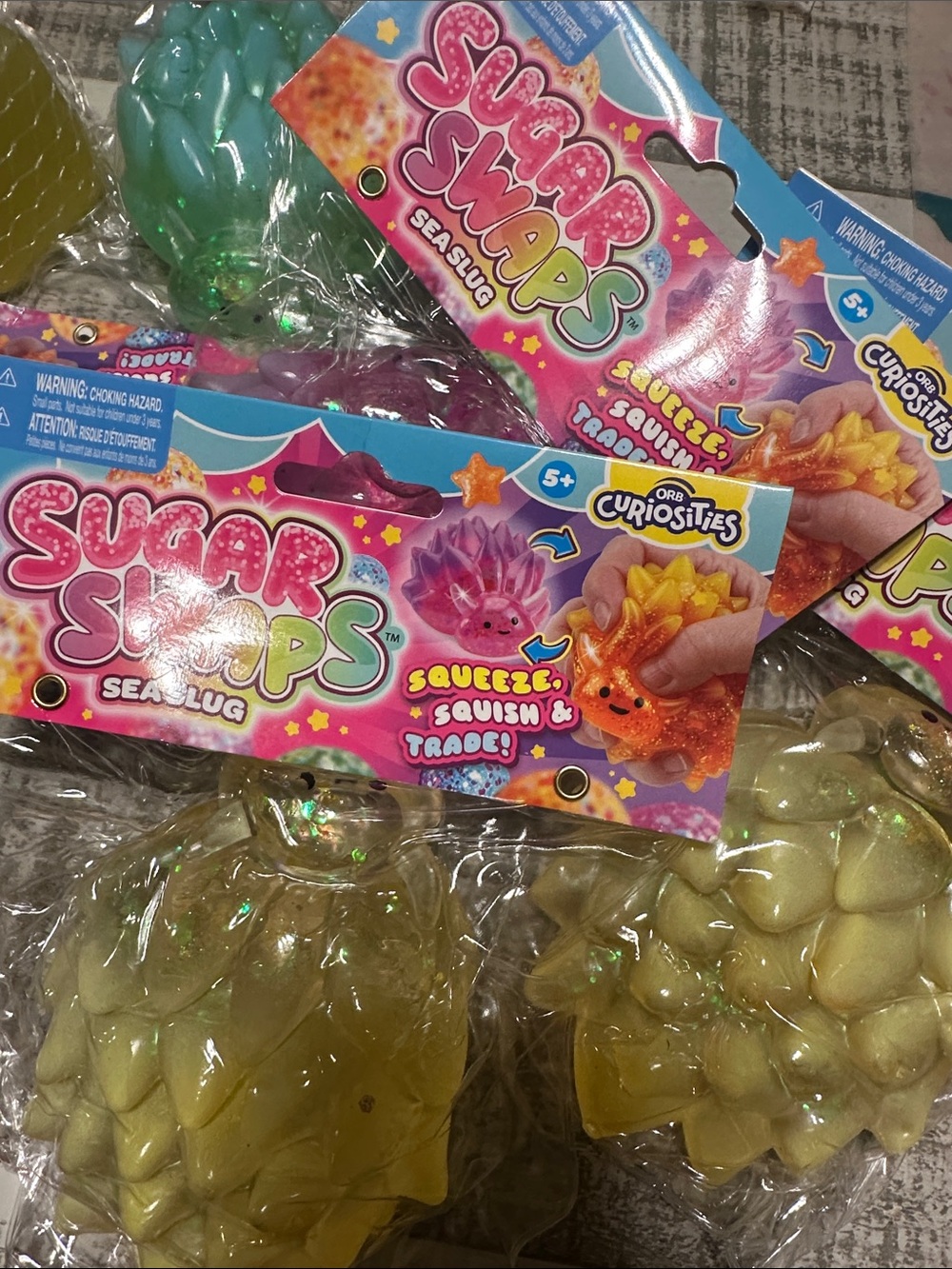 Sugar Swaps Sea Slug - Yellow Squeeze Toy